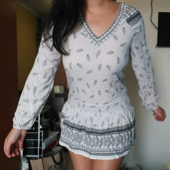 AVA. gypsy boho white dress - Picture 6 of 6